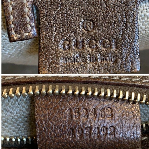 sac Gucci en cuir Brun Métalisé - Picture 4 of 10